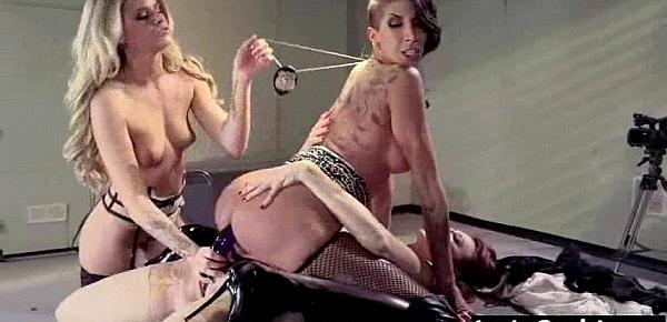  Lesbian (jessa&kayla&kendra) Get Punish Hard Style By Mean Lez clip-24